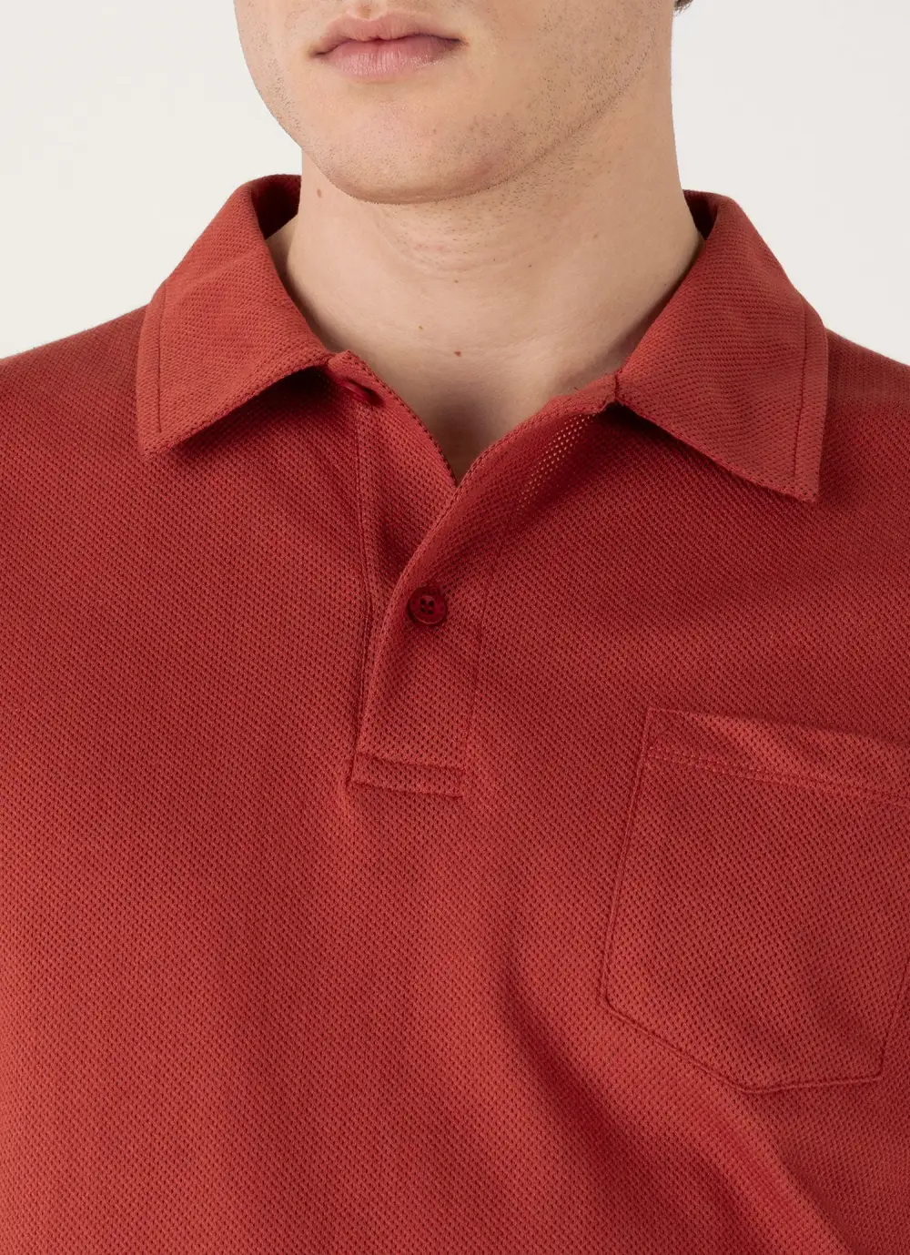 Timeless Weekend Slim Fit Mesh Cotton Short Sleeve Polo Shirt