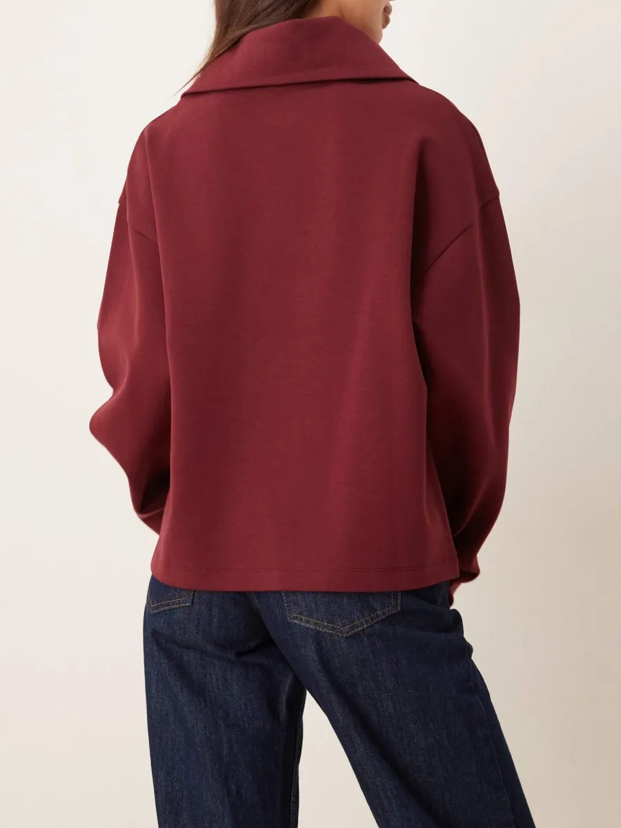 Oversized Half-Zip Sweatshirt