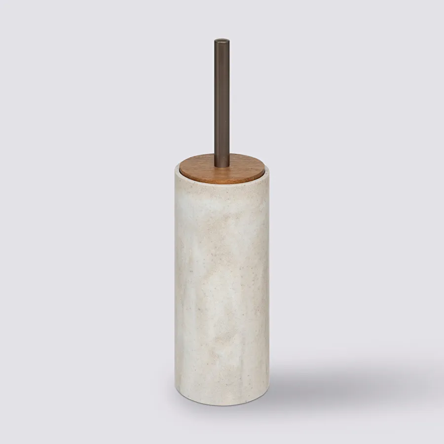 Travertine Effect Toilet Brush