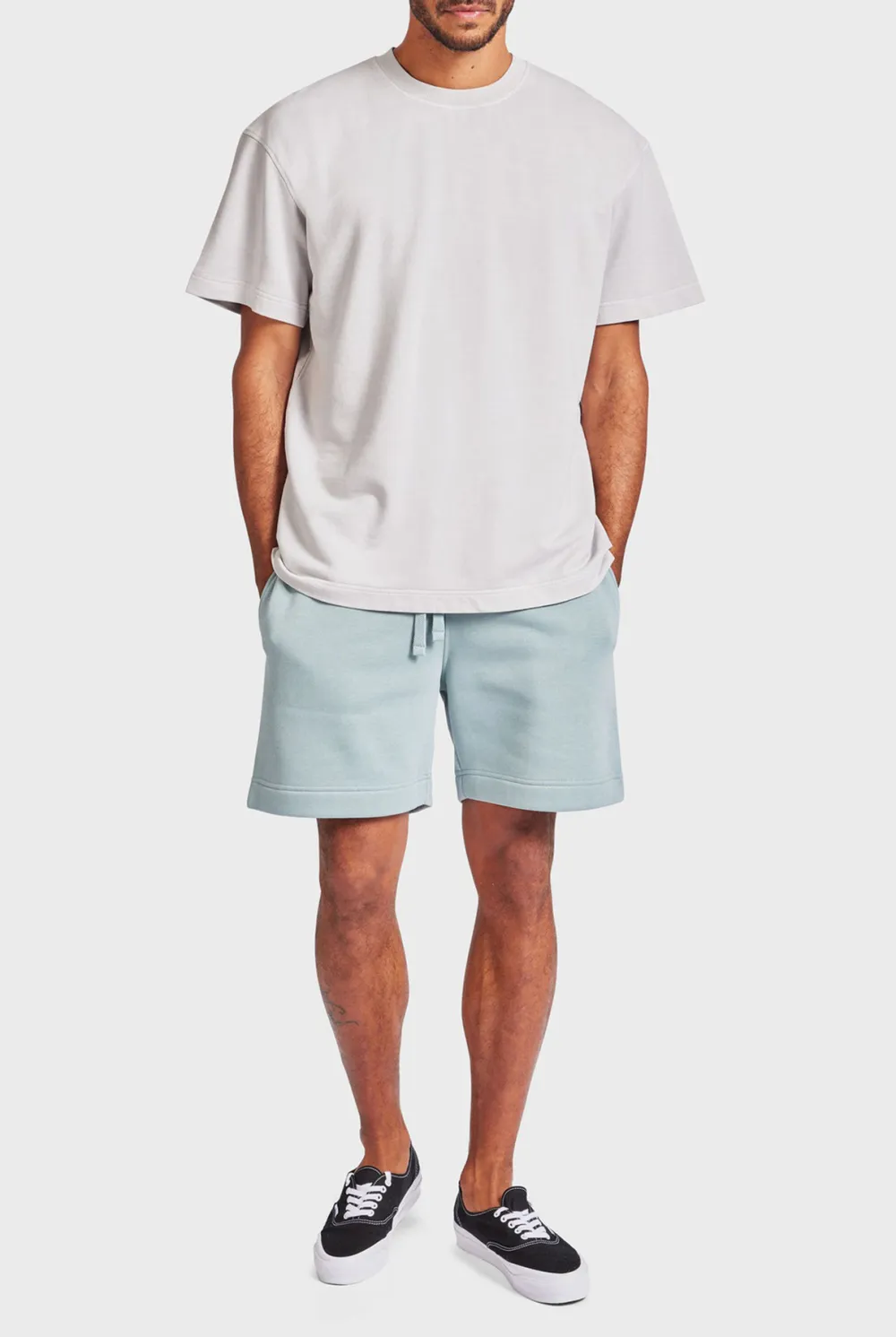 Seasponge Colored Short Sleeve Crew Neck Tee