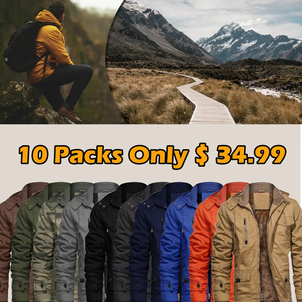 🧥 Men’s Thick Winter Jacket with Hood – Built for Warmth. Designed for Strength.