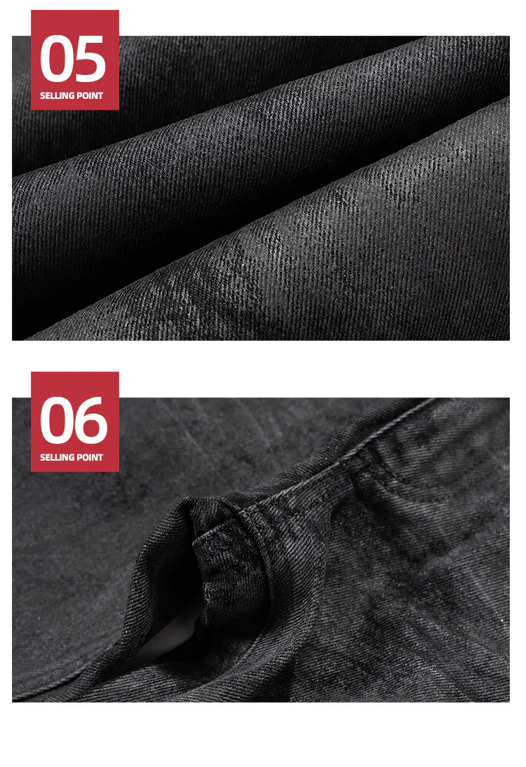 High-Street Dark Glitter Flared Denim