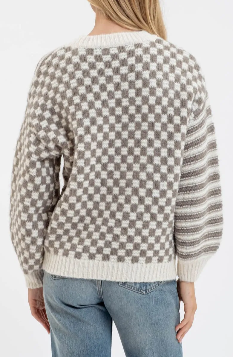 Mixed Pullover Sweater