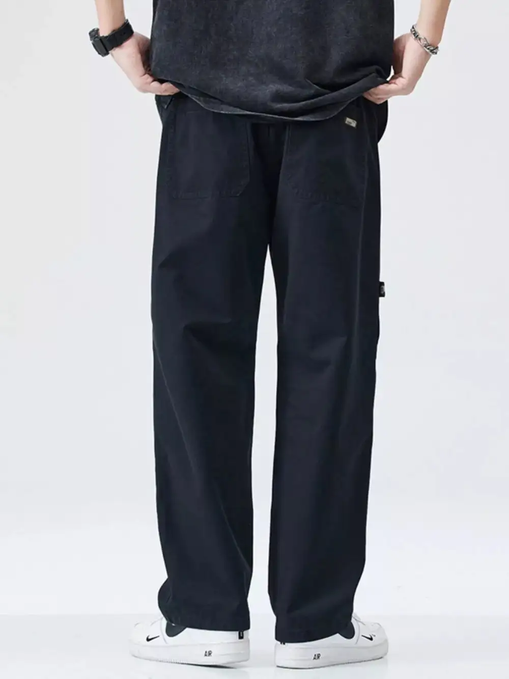 Men's Full Size Casual Loose Fit Carpenter Pants