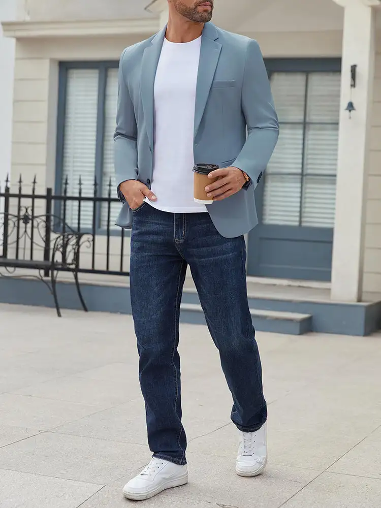 Classic Business Casual Blazer Suit Jacket