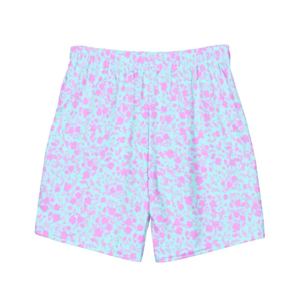 Quick Dry Floral Print Swim Trunks
