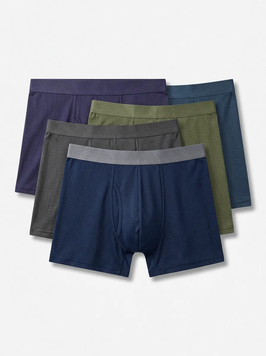 Practical Edit Men' Four Pack Boxer Briefs