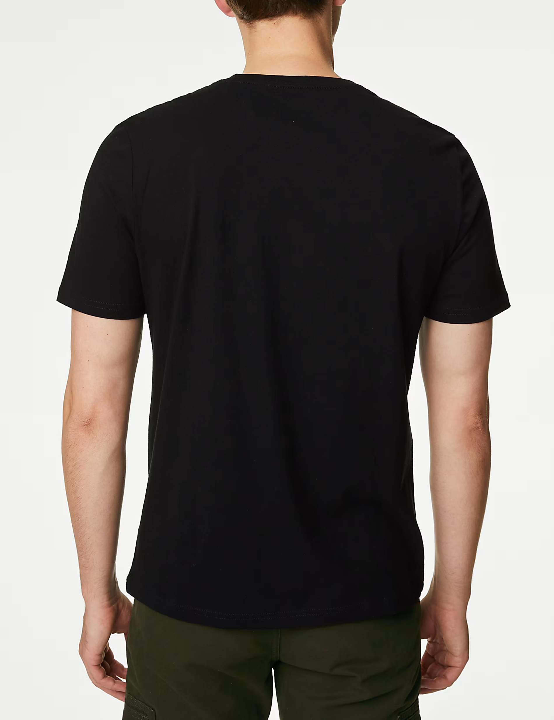 White Basic Crew Neck Short Sleeve Tee