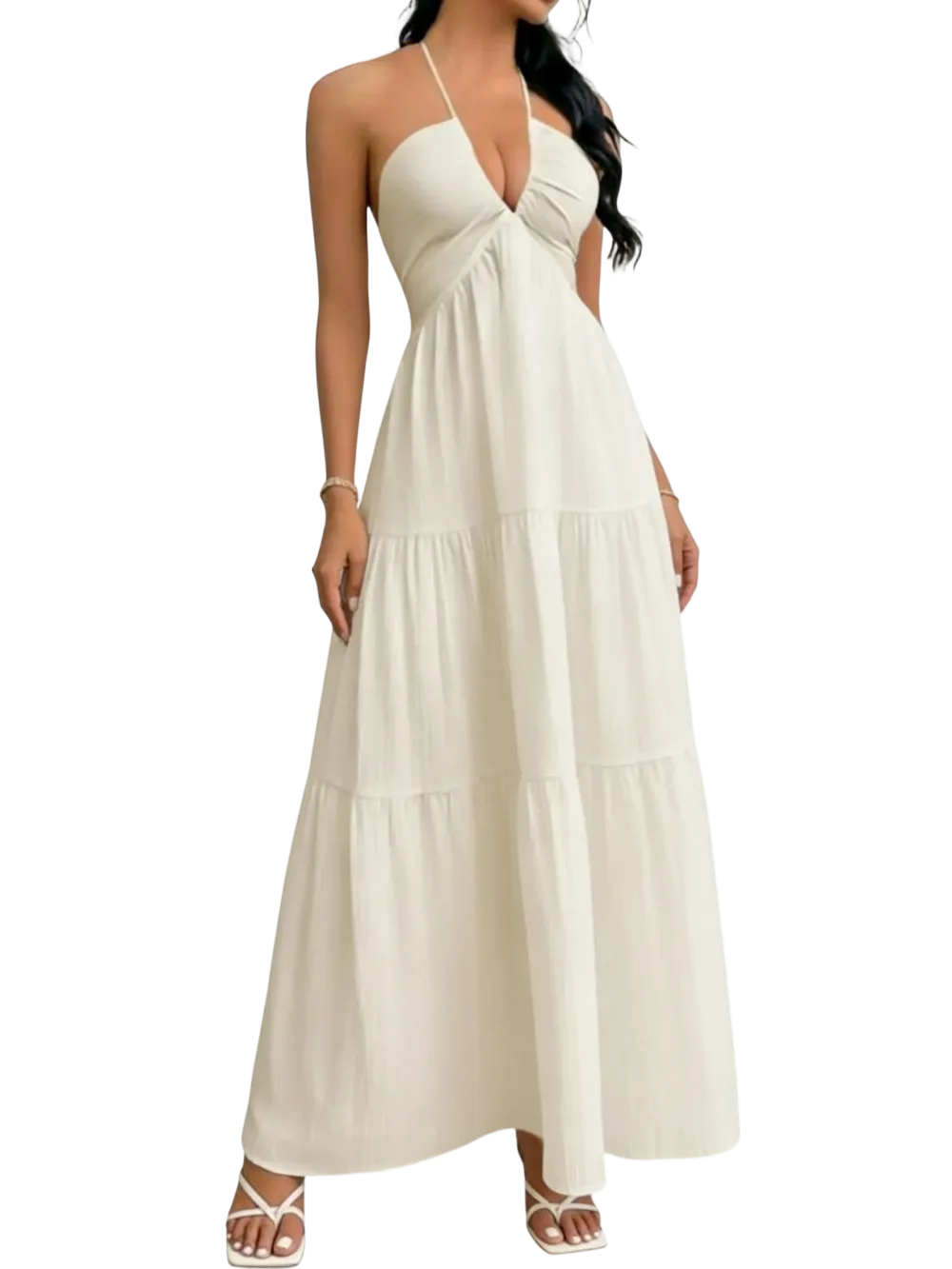 Women's Plain Dress, Summer Clothes Women, Casual Basic Loose Fit Sleeveless Dress for Beach Holiday Vacation