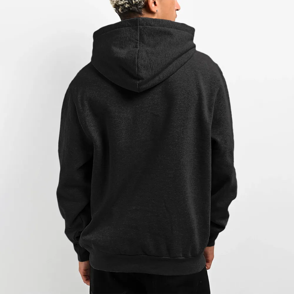 Sad Moon Print Hoodie