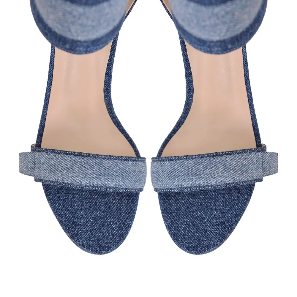 Platform Round Open Toe Ankle Strap Sandals