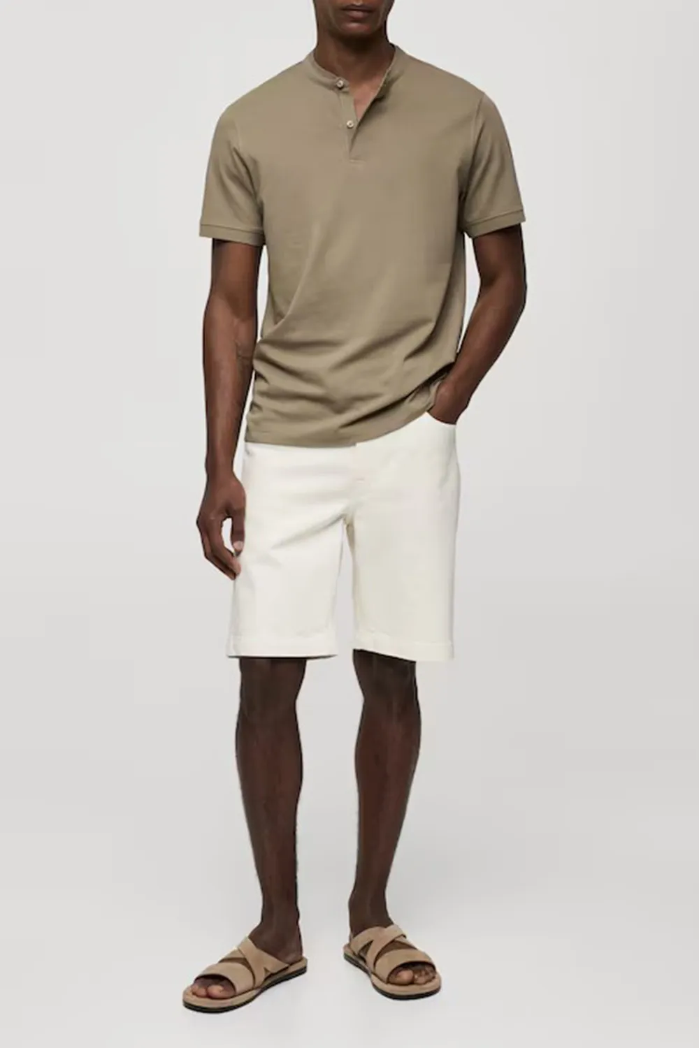 Mao Collar T-Shirt