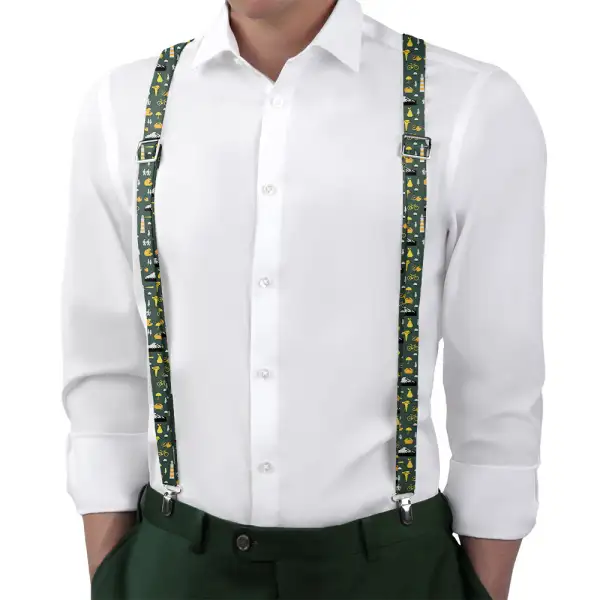 Wildlife Pattern Suspenders