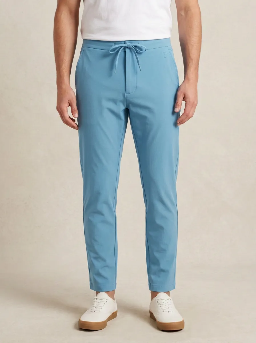 Course Flag-Motif Golf Athletic Pants