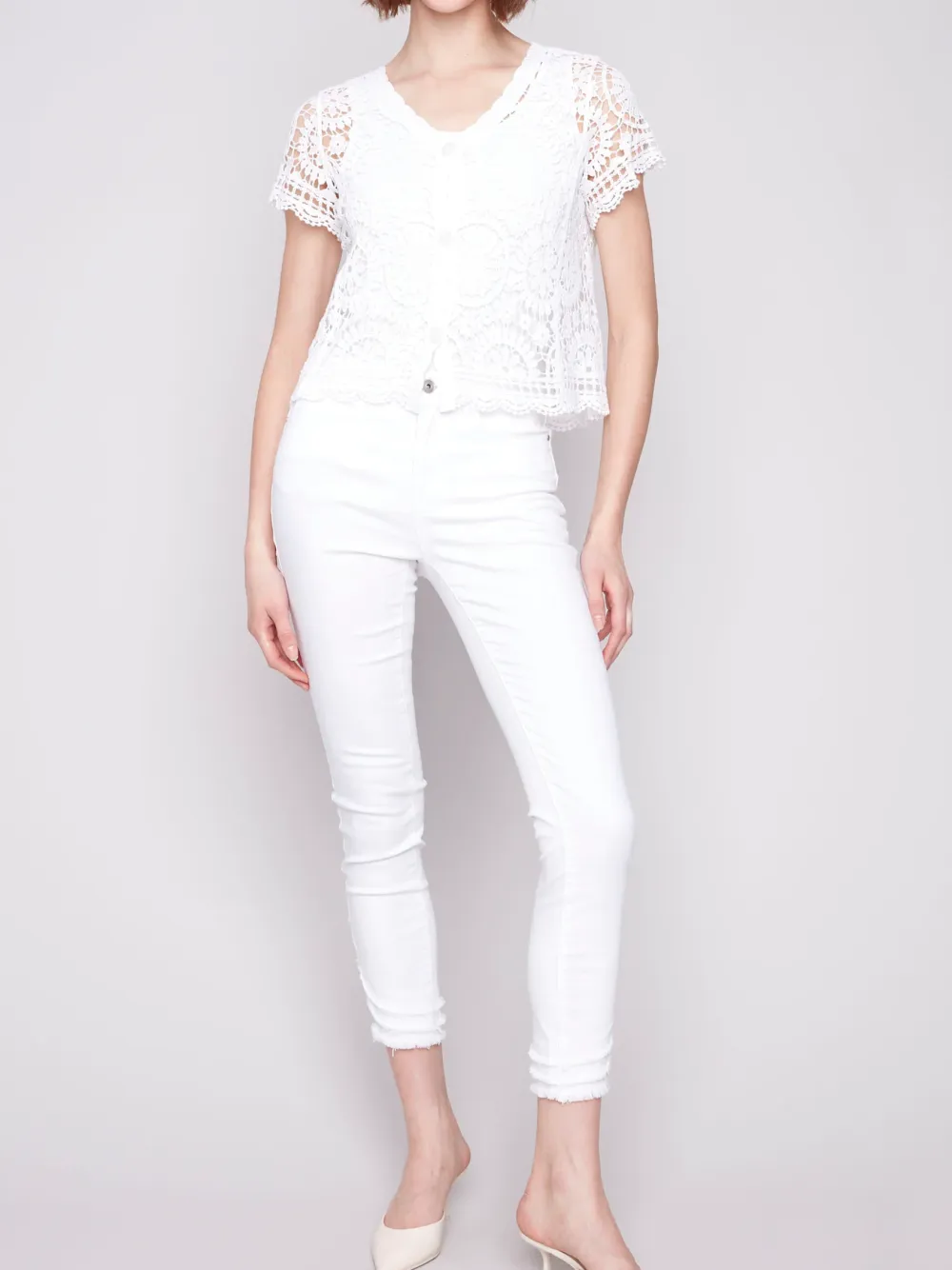 Creative Lace Hollow Ladies Top