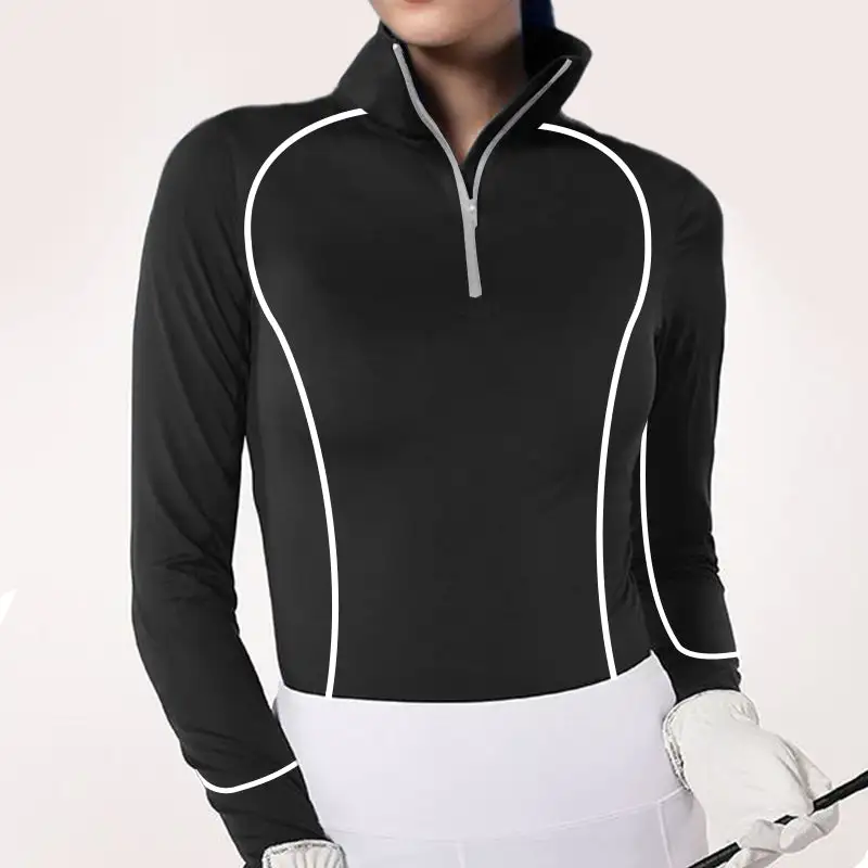 Women's Line Prints Long Sleeve Riding Style Casual Shirt