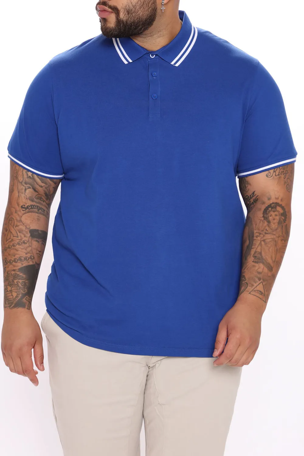 Royal Blue Short Sleeve Polo