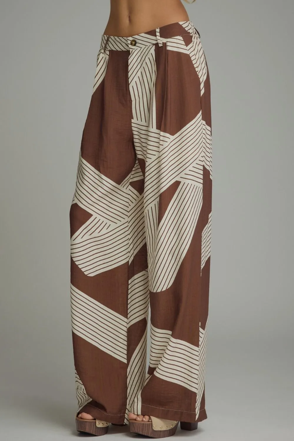 Print Wide Leg Pants