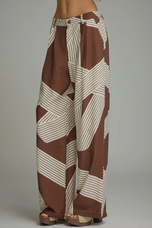 Print Wide Leg Pants