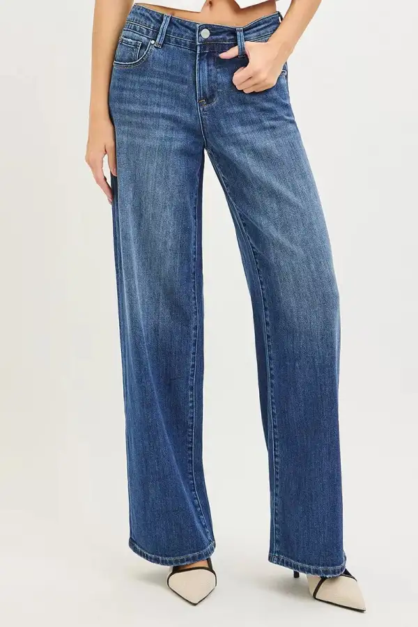 Textured Pocketed Denim Jeans
