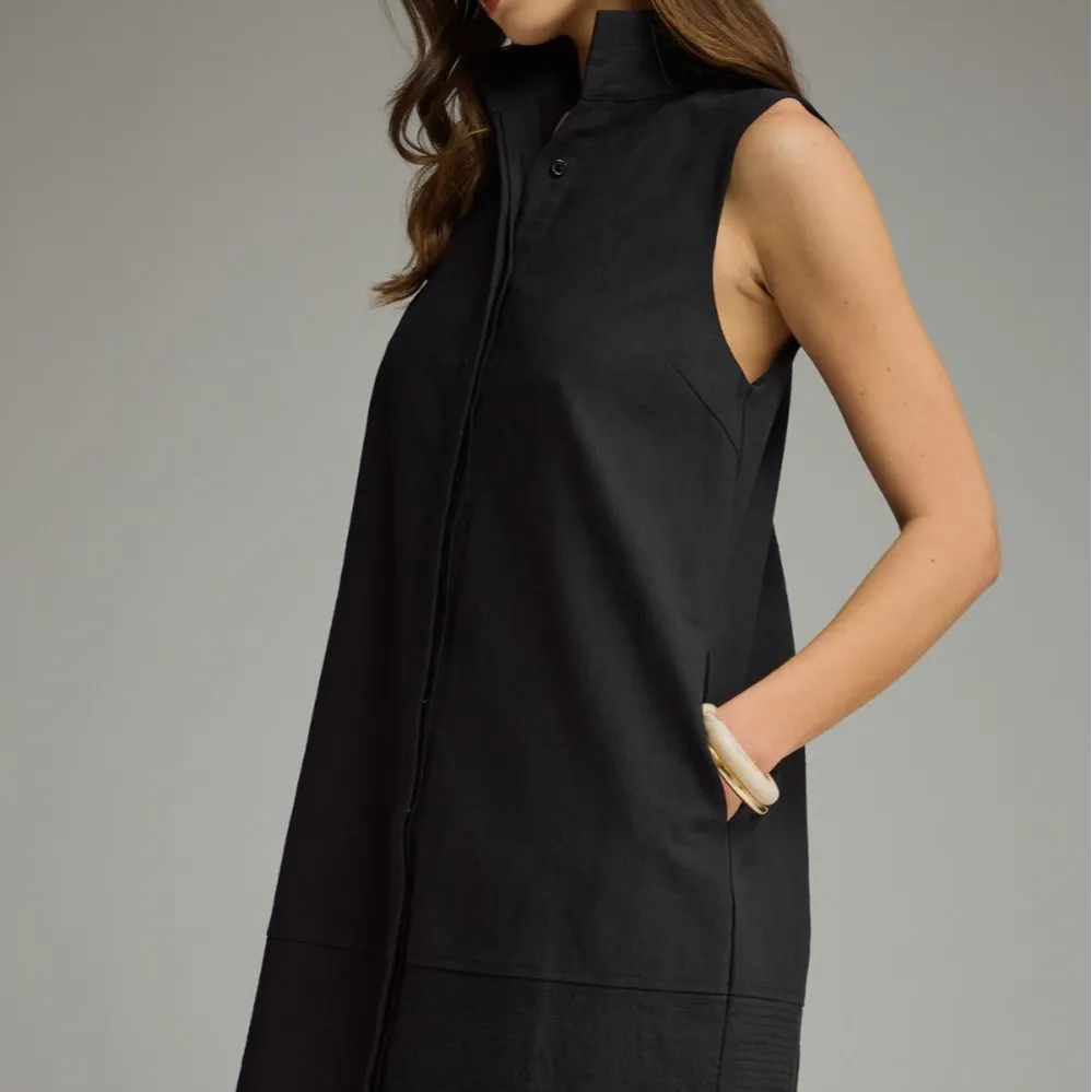 Textured Panel Mini Dress