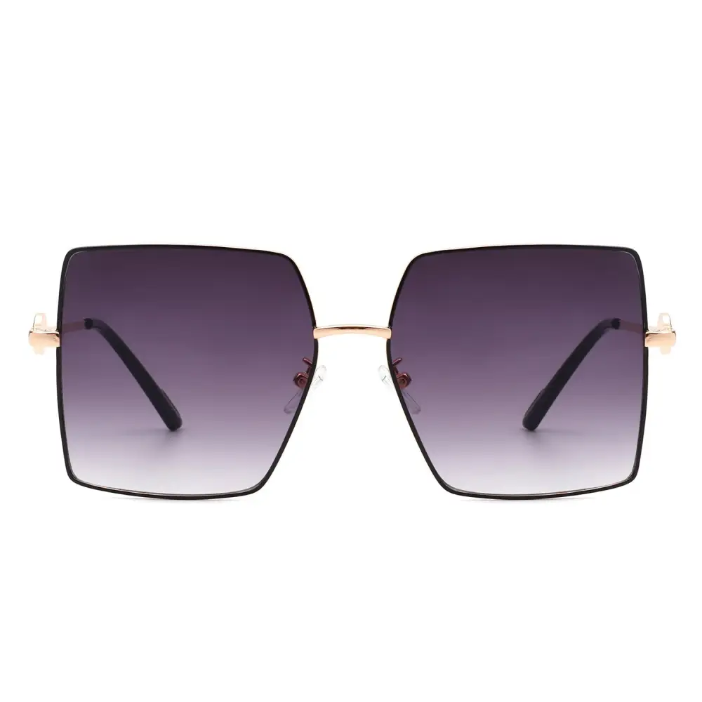 Sleek Square Flat Top Frame Sunglasses