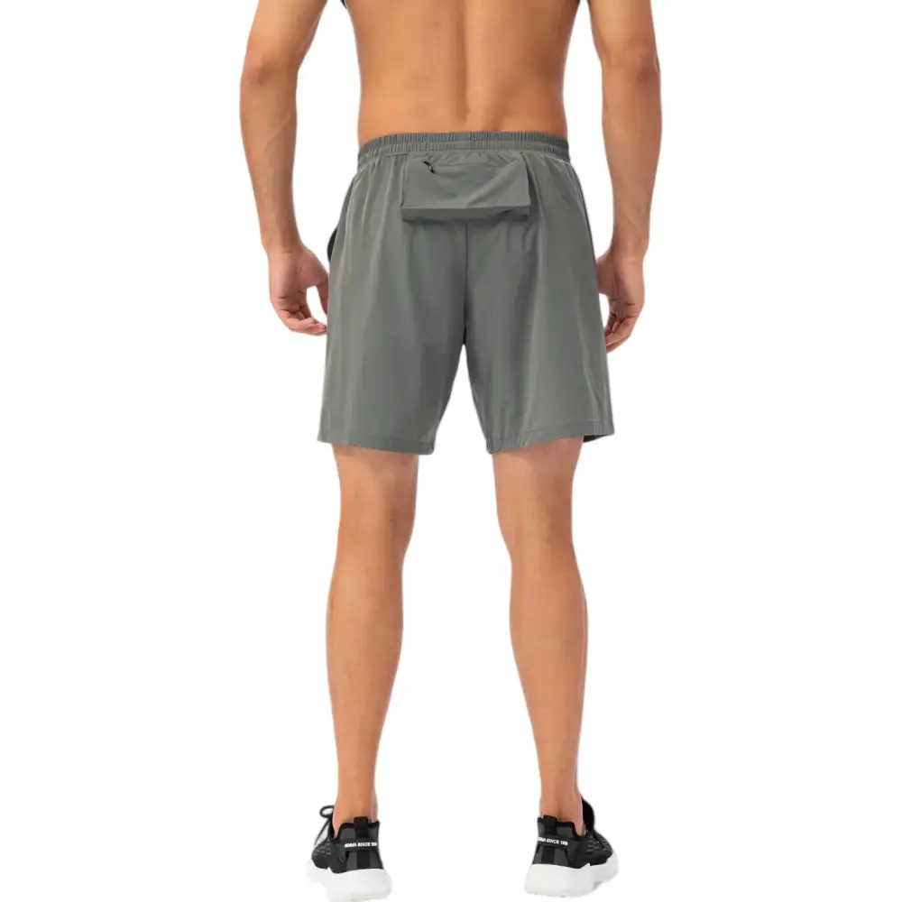 Refined Drawstring Elastic-Waist Side-Pocket Lightweight Men's Athletic Shorts