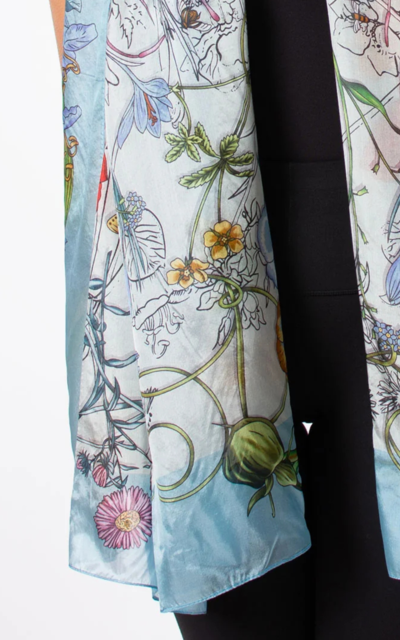 French Elegance Satin Drape Women's Scarf