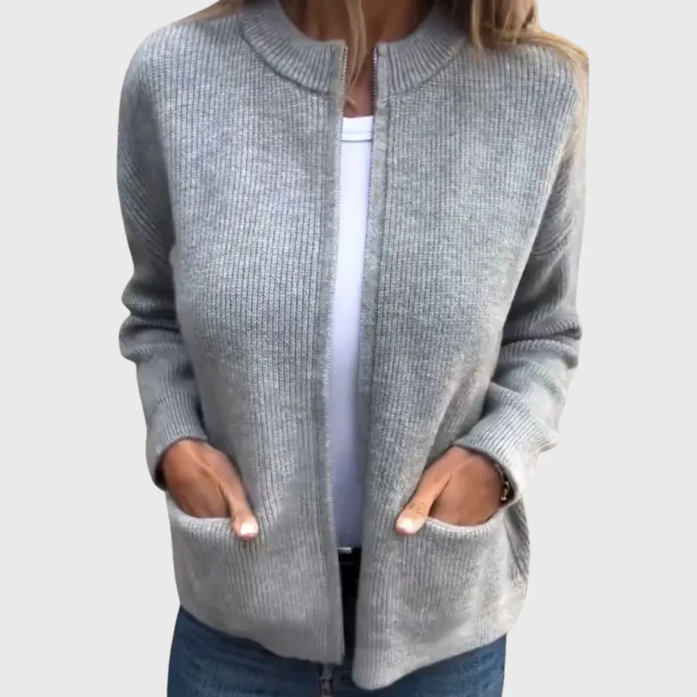 Zip Front Everyday Cardigan