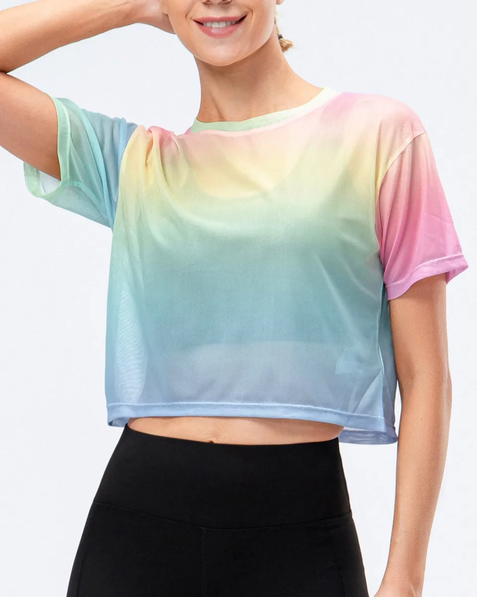 Fitness Cropped Fitness T-Shirt