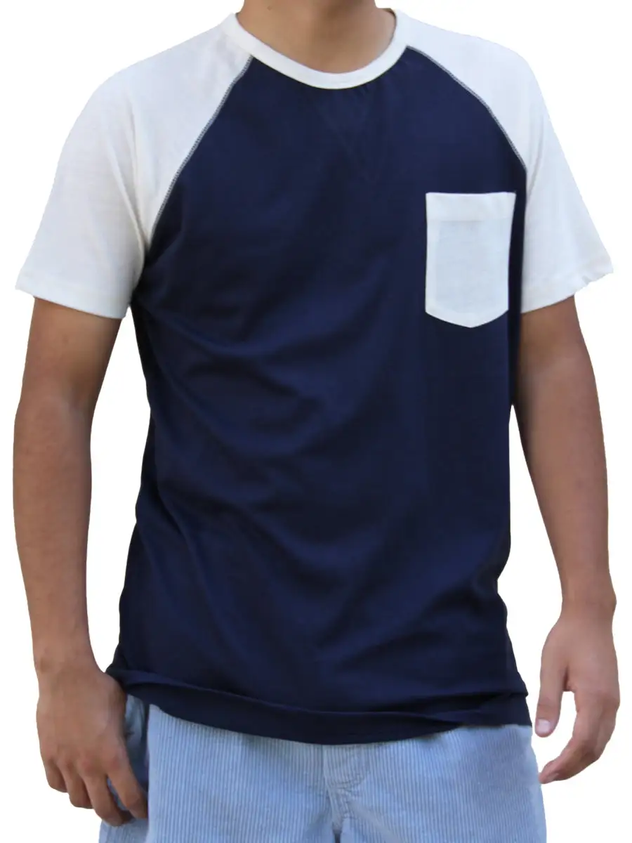 Raglan Men's Button Down T-Shirt