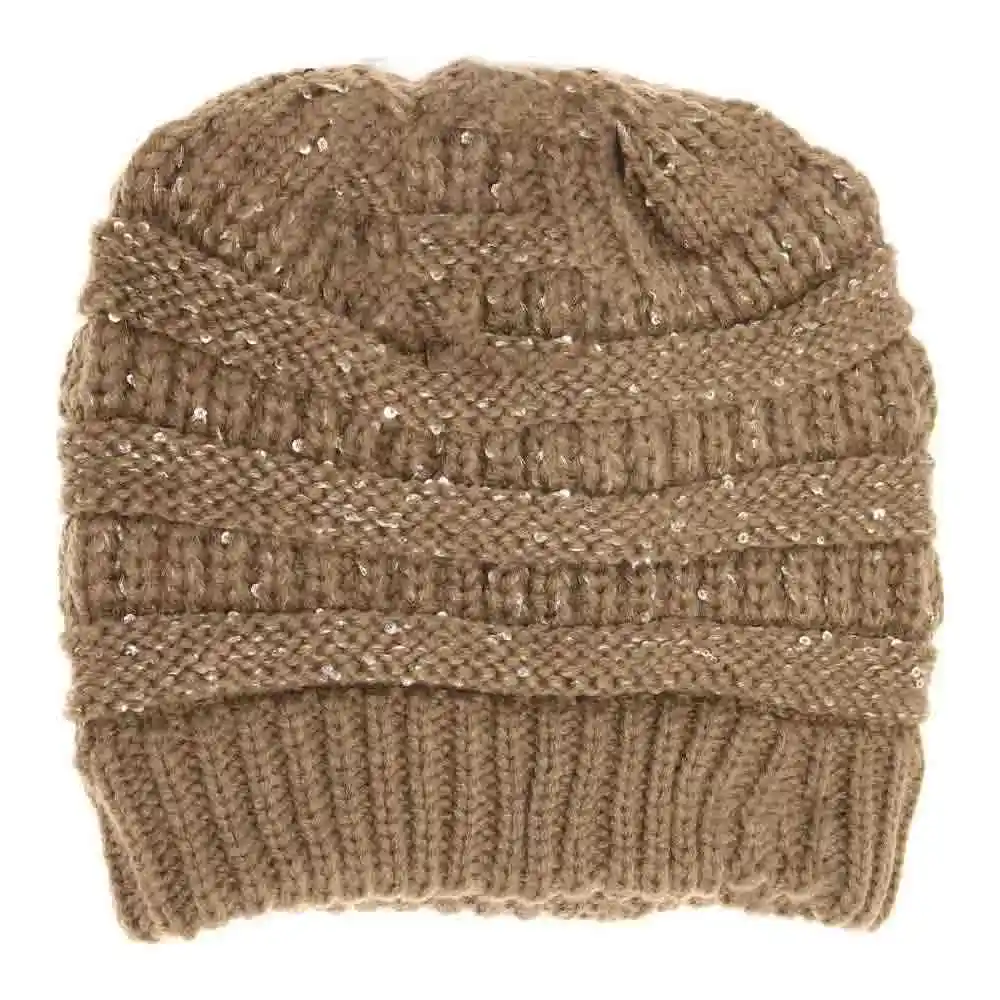 Sequin Tail Beanie