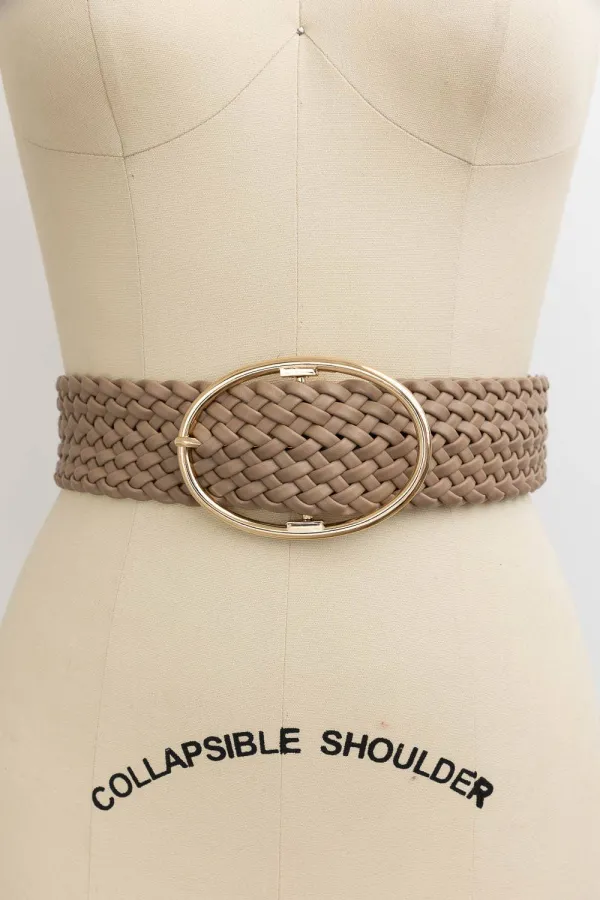 Wide Braided Belt