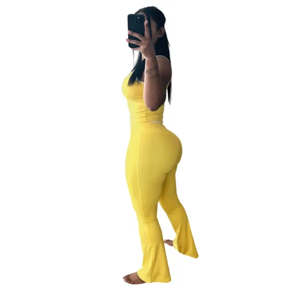 Strapless Backless Flare Set