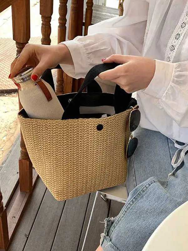 Modern Woven Vintage Shoulder Bag