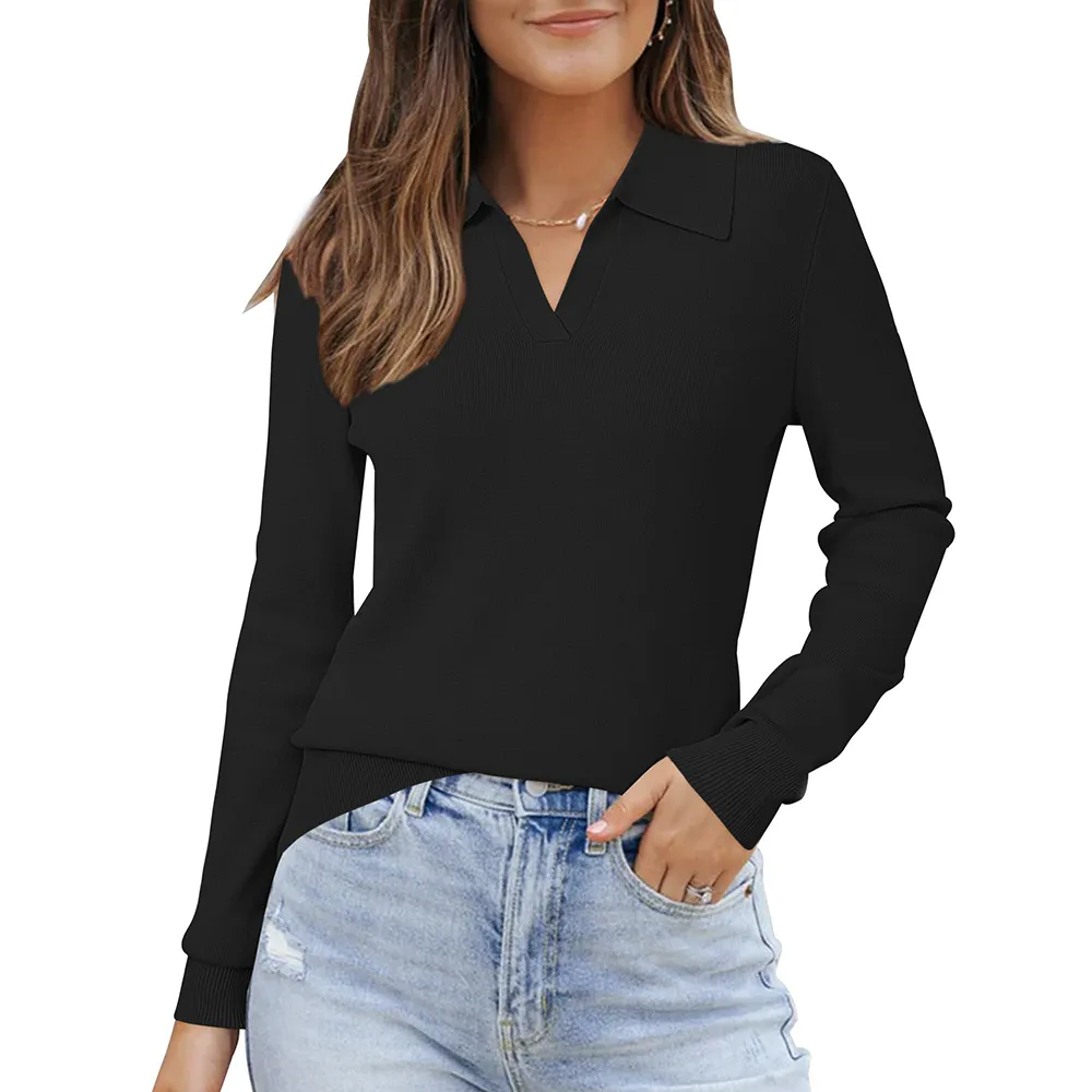Women's Wool Blend Polo Shirts