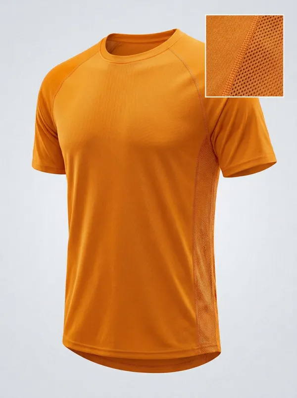 Men's Athletic Sports Mesh Breathable Printed T-Shirt