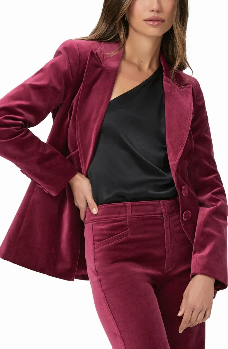 Stretch Casual Style Velvet Blazer