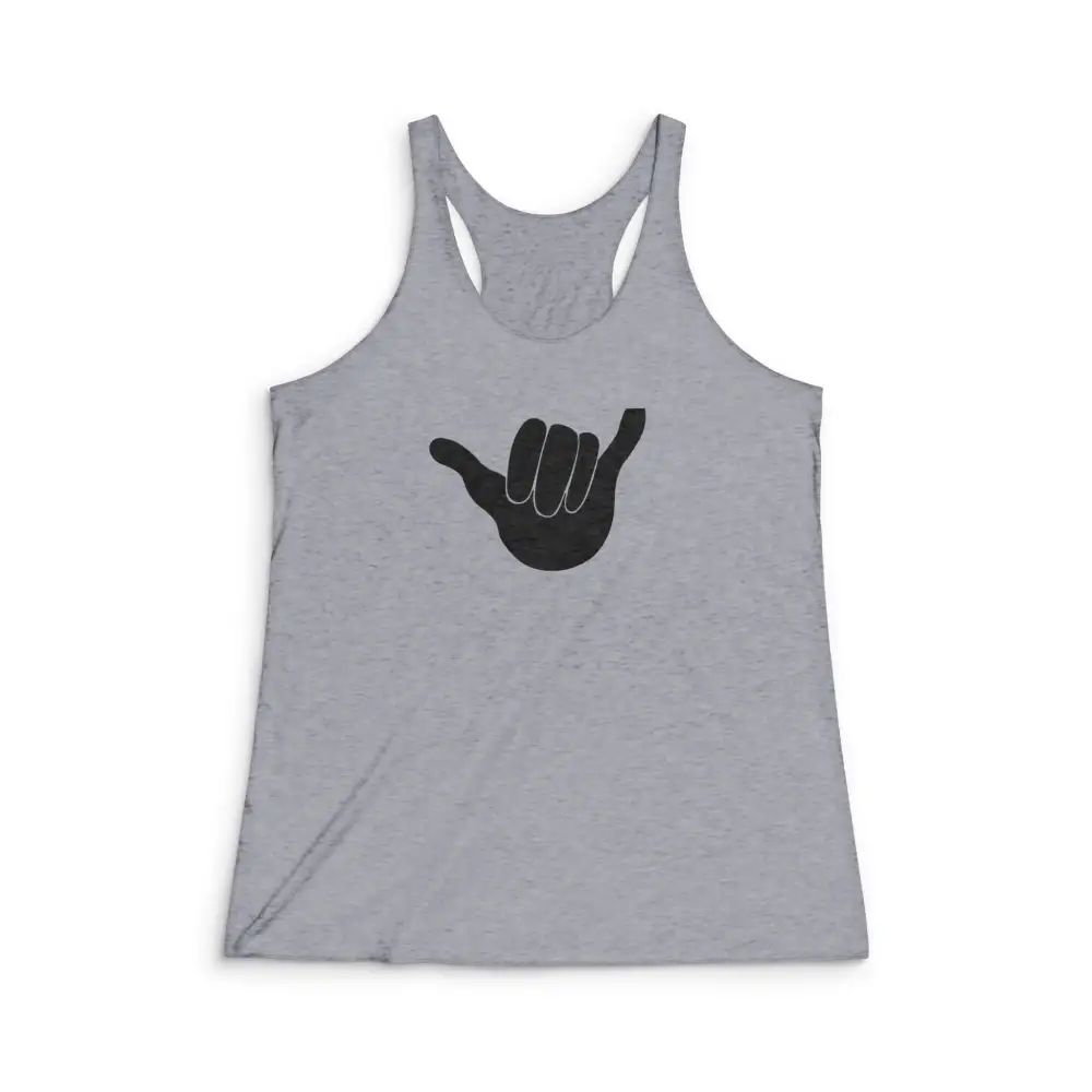 Hand Sign Graphic Racerback Tank