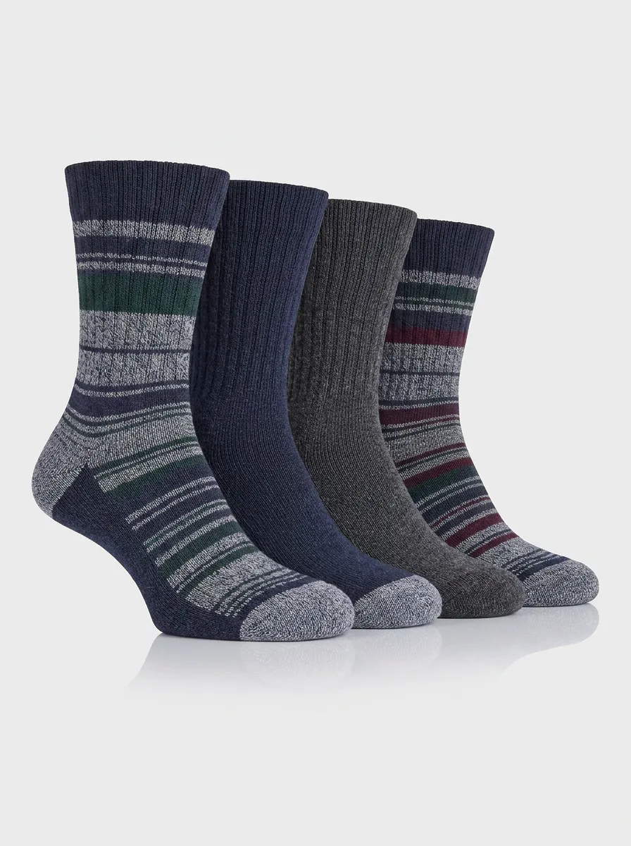 Men's Fresh Four Pair Socks