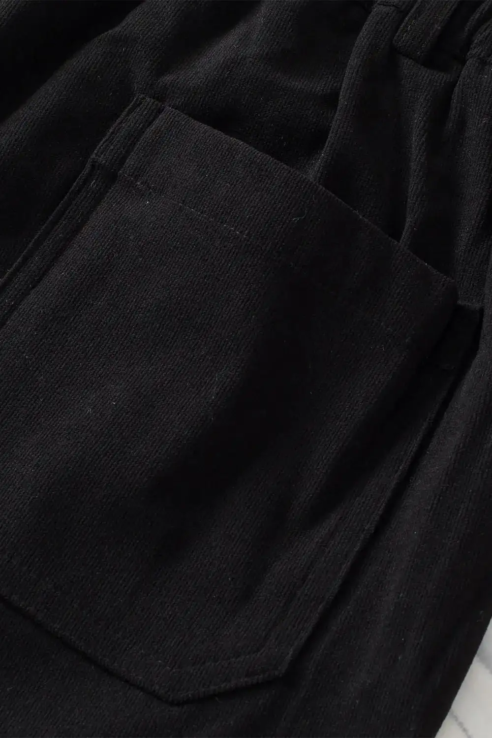 Layered High Waist Straight Leg Pants