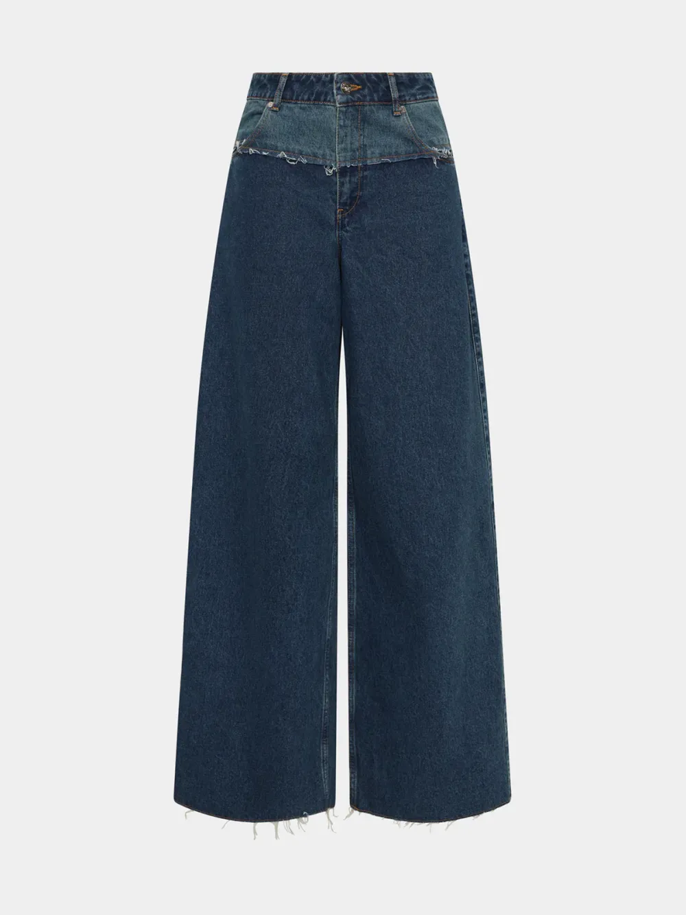 Casual Style Wide Leg Jean Indigo
