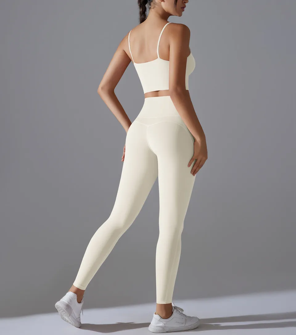 Quick-Dry Sleeveless Two-Piece Activewear Active Set