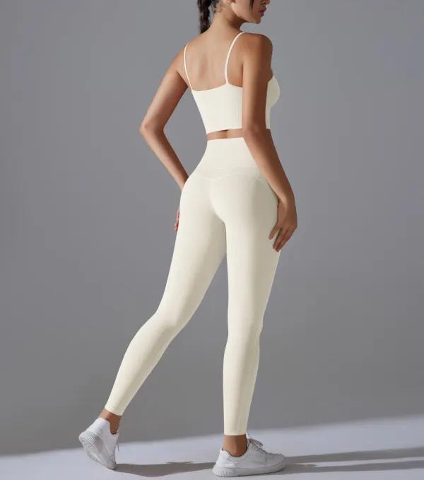 Quick-Dry Sleeveless Two-Piece Activewear Active Set