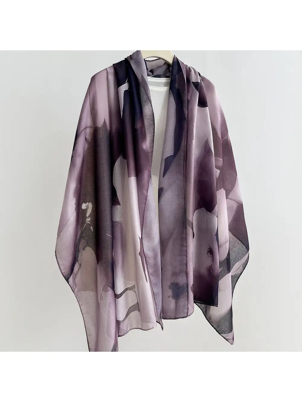Soft Tone Abstract Printed Summer Wrap Scarf