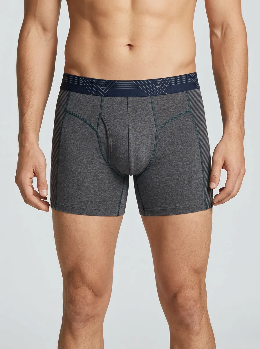 Minimal Athletic Striped Finish Men's Boxer Briefs