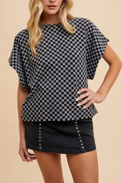 Relaxed Round-Neck Short-Sleeve Cotton T-Shirt