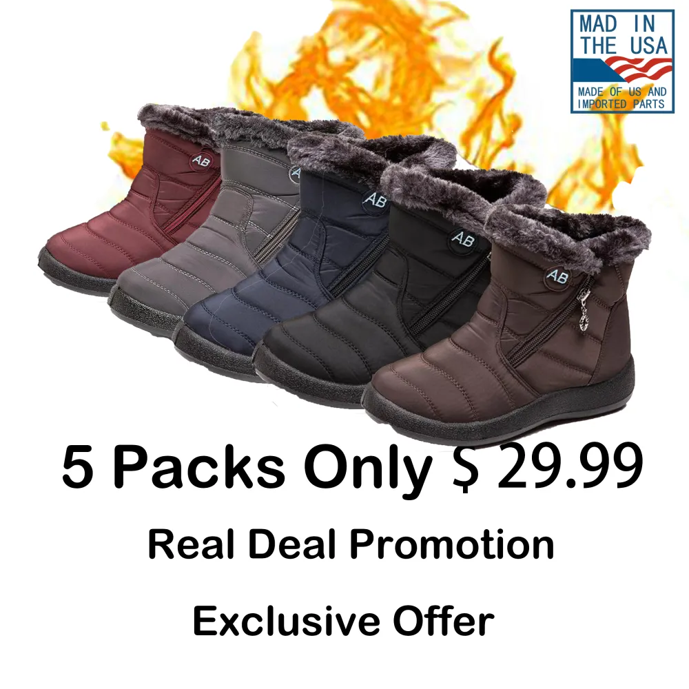 ❄️🔥 Winter Sale – 40% OFF! 🔥❄️ Cozy Fur-Lined Waterproof Winter Boots for Women