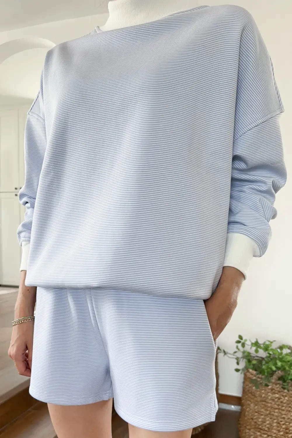 Gentle Fit Soft Striped Shorts