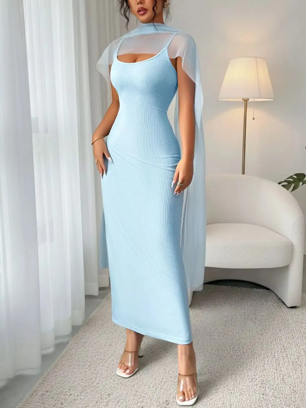 Scoop Neck Maxi Dress